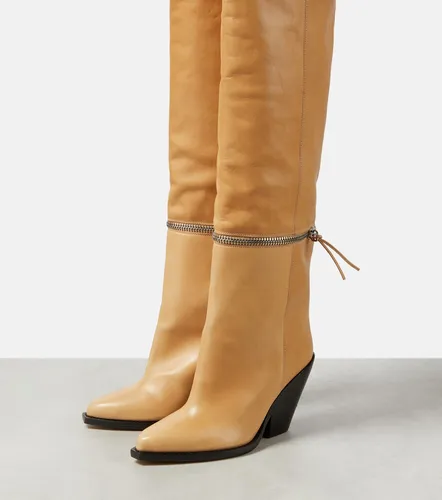 Lelodie leather over the knee boots - Isabel Marant - Modalova