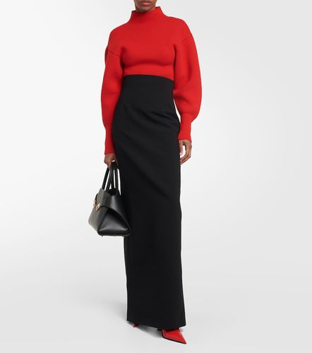 High-rise wool-blend maxi skirt - Ferragamo - Modalova