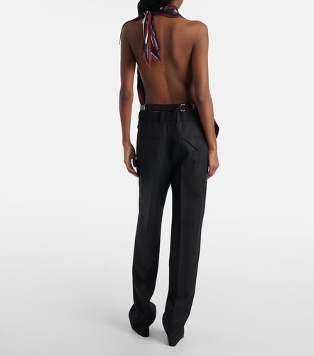 Top de sarga de seda estampado - Bottega Veneta - Modalova