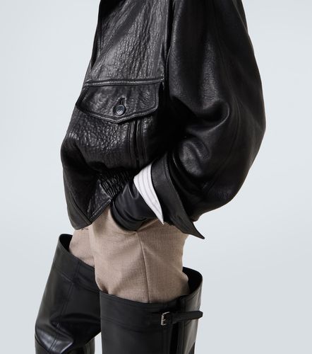 Saint Laurent Leather bomber jacket - Saint Laurent - Modalova