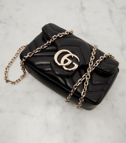 GG Marmont Mini leather shoulder bag - Gucci - Modalova