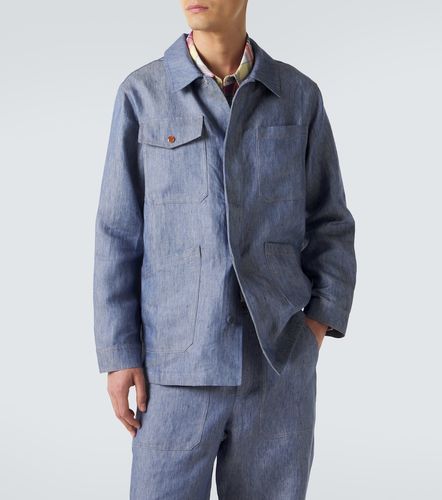 Giacca di jeans in lino con corniola - God's True Cashmere - Modalova