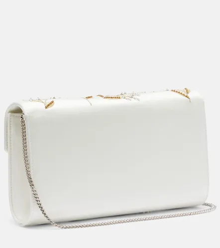 Clutch Efflorescence de satén adornado - Roger Vivier - Modalova