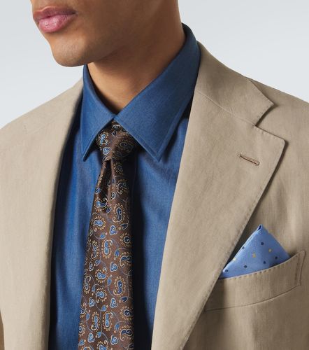 Corbata de jacquard de seda con paisley - Charvet - Modalova