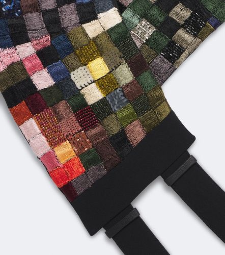 Cinturón adornado con patchwork - Dries Van Noten - Modalova