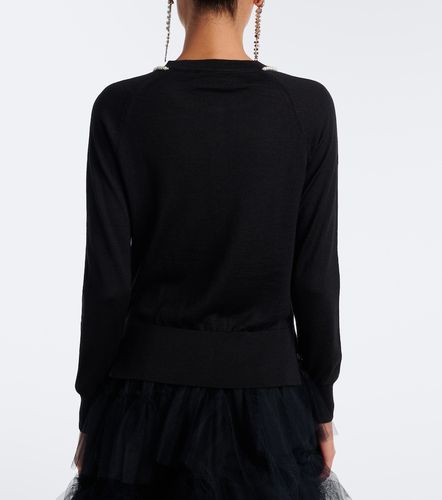 Embellished wool and silk cardigan - Simone Rocha - Modalova