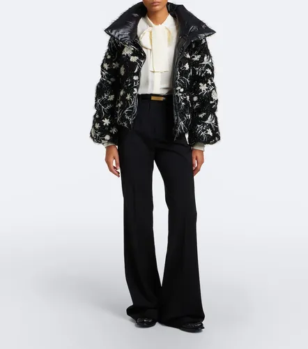 Moncler Floral sequined down jacket - Moncler - Modalova