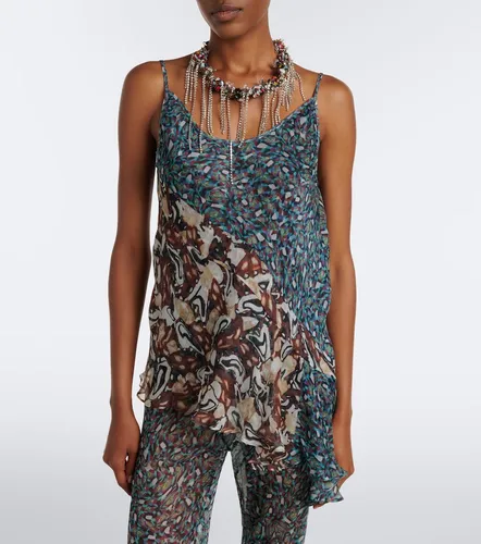 Printed asymmetric top - Dries Van Noten - Modalova