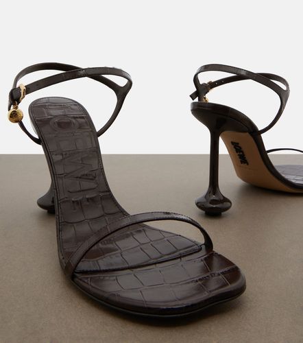 Toy croc-effect leather sandals - Loewe - Modalova