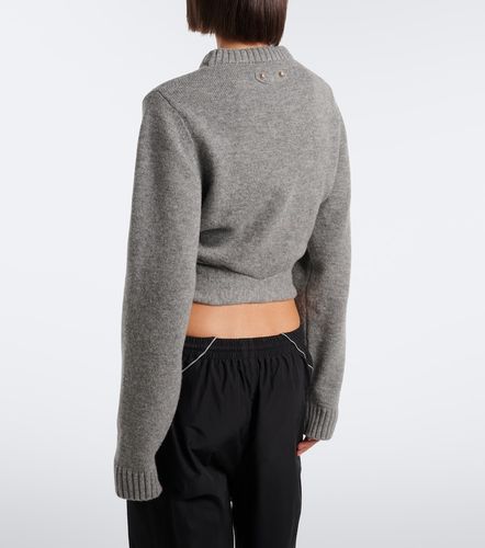 Jersey cropped de lana drapeado - Balenciaga - Modalova