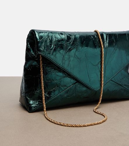 Medium metallic leather clutch - Dries Van Noten - Modalova