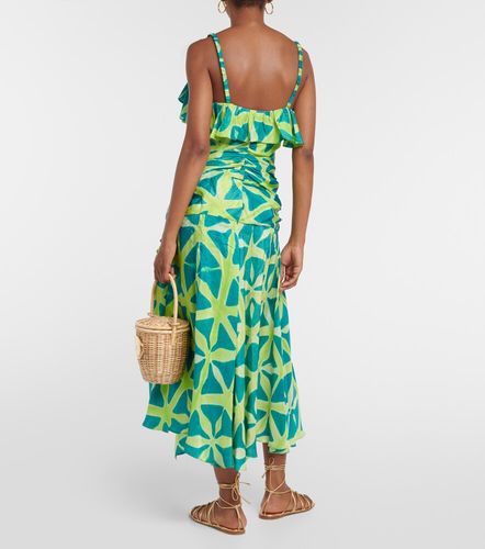 Vestido midi Zoya de seda estampado - Ulla Johnson - Modalova