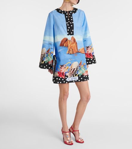 Caftán Capri de algodón estampado - Dolce&Gabbana - Modalova