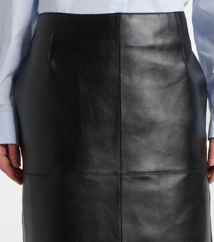 Falda midi de piel con paneles - Toteme - Modalova