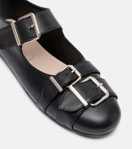 Buckle Ballerina leather ballet flats - Simone Rocha - Modalova