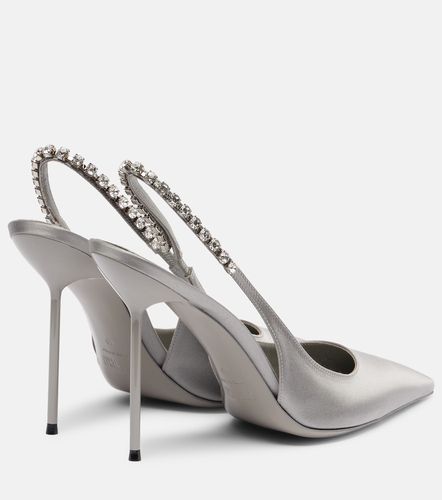 Lidia 105 embellished satin slingback pumps - Paris Texas - Modalova