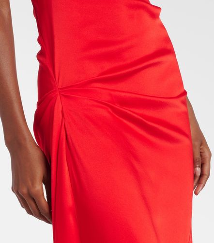 Vestido midi drapeado - Victoria Beckham - Modalova