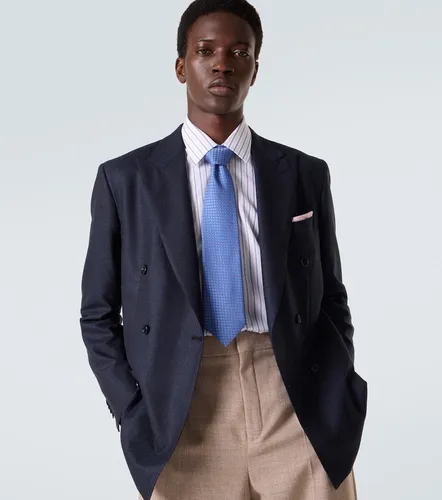 Corbata de jacquard de seda con lunares - Charvet - Modalova