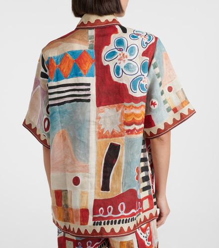 Alémais x LRNCE camisa Michelle de lino estampada - Alemais - Modalova