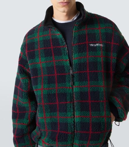 Miu Miu Checked teddy jacket - Miu Miu - Modalova