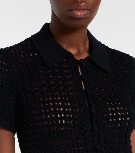 Midikleid aus Baumwollpopeline mit Häkelstrick - Polo Ralph Lauren - Modalova