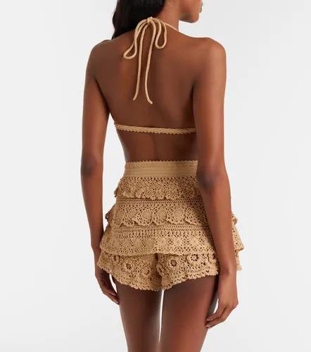 Paula's Ibiza - Micro shorts in crochet di cotone - Loewe - Modalova