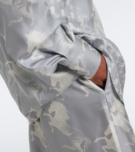 Printed silk satin shirt - Stella McCartney - Modalova