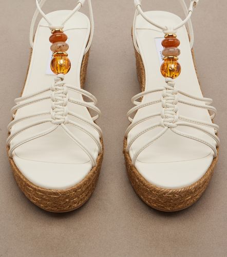 Lemi embellished leather wedge sandals - Jimmy Choo - Modalova