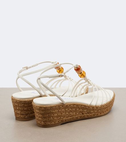 Sandalias con cuña Lemi de piel con cuentas - Jimmy Choo - Modalova