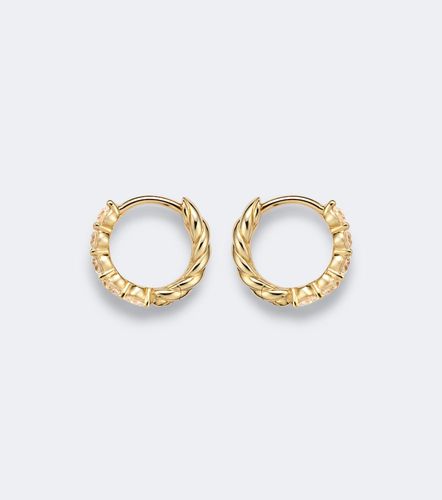 Orecchini a cerchio Petite Pavé in 18kt con diamanti - David Yurman - Modalova