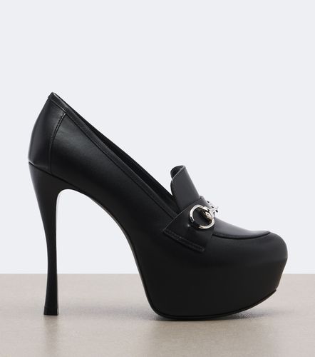 Fame Horsebit leather platform pumps - Gucci - Modalova