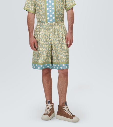 Versace Versace Allover silk shorts - Versace - Modalova