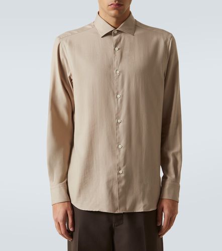 Zegna Camicia in cotone e cashmere - Zegna - Modalova