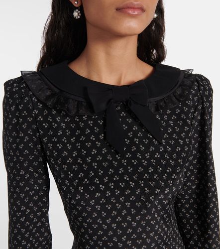 Floral printed silk minidress - Alessandra Rich - Modalova