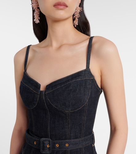 Bustier-Kleid aus Denim - Self-Portrait - Modalova