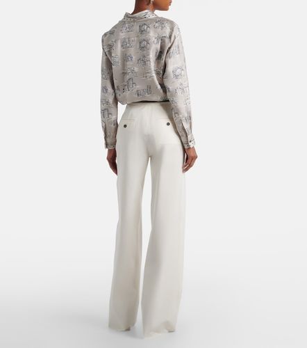 Dentice cotton-blend wide-leg pants - Max Mara - Modalova