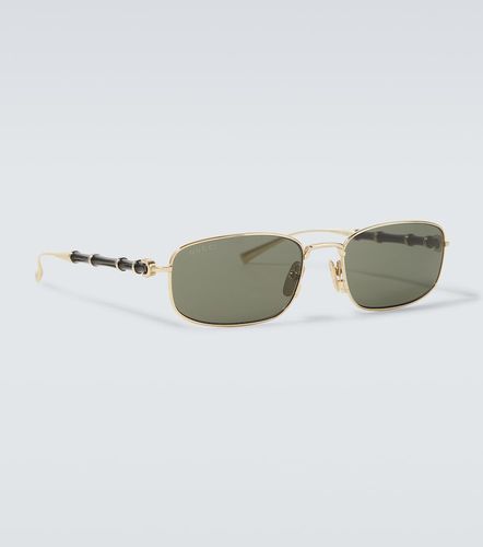 Gucci Bamboo rectangular sunglasses - Gucci - Modalova