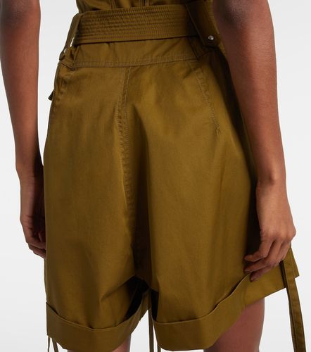 Bermuda oversize in cotone con cintura - McQueen - Modalova