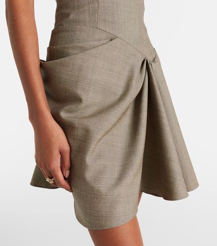 McQueen Vestido corto drapeado - McQueen - Modalova