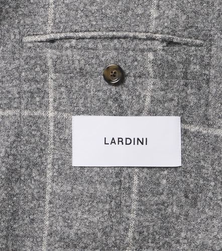 Blazer en mezcla de alpaca y lana a cuadros - Lardini - Modalova