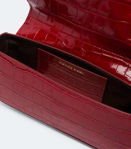 Bodrum croc-effect leather shoulder bag - The New Arrivals Ilkyaz Ozel - Modalova