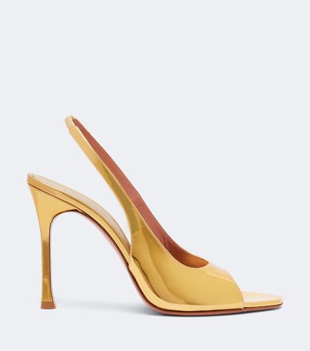 Alexa mirrored leather slingback sandals - Amina Muaddi - Modalova