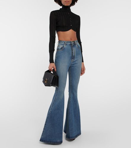 Alaïa Cropped-Cardigan aus Rippstrick - Alaia - Modalova