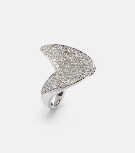 Kt white gold ring with diamonds - Kamyen - Modalova