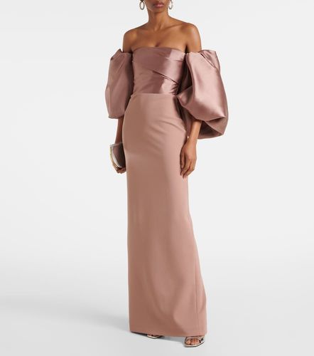 Off-Shoulder-Robe Floris mit Satin - Solace London - Modalova