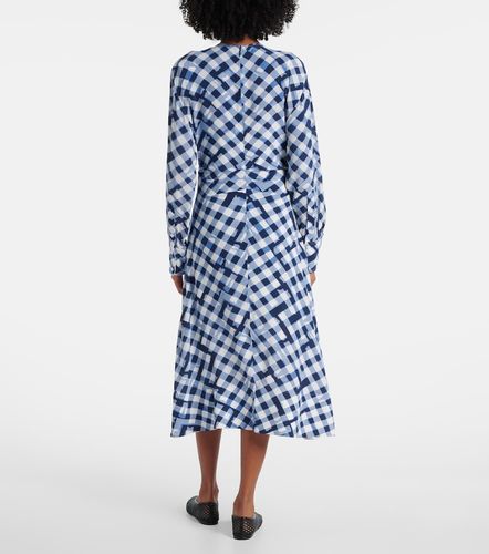 Abito midi arricciato a quadri - Proenza Schouler - Modalova