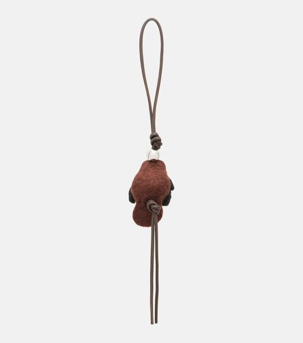 Leather-trimmed wool bag charm - Loewe - Modalova