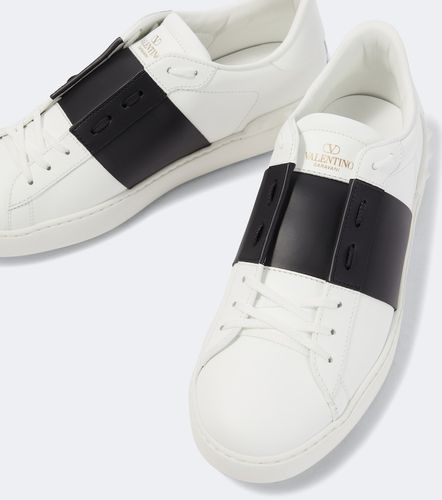 Open leather sneakers - Valentino Garavani - Modalova