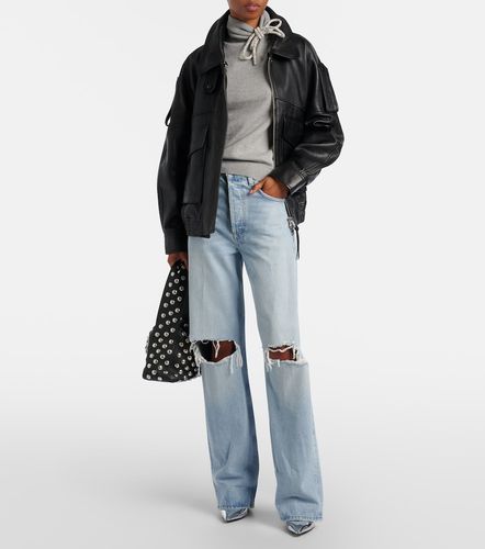 Dolcevita in cotone e cashmere con cristalli - Area - Modalova
