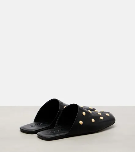 Chloe Rita studded leather mules - Chloe - Modalova